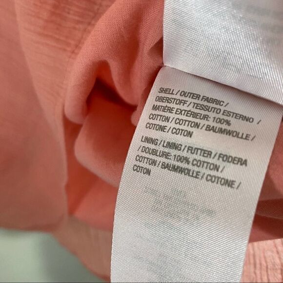 Du Jour pink wide sleeve cotton blouse size xs - Picture 6 of 9